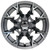 TREX 12" VULCAN Gunmetal/ Machined Golf Cart Wheels