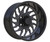 14" BLITZ Gloss Black / Milled Golf Cart Wheels
