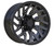 14" OPTIMUS Gloss Black / Milled Golf Cart Wheels