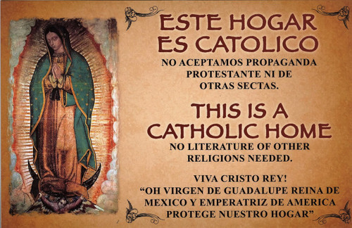 340.0030 CEDULA DE ESTE HOGAR ES CATOLICO/ THIS IS A CATHOLIC HOME