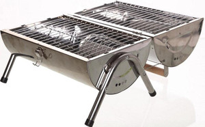 Portable Barrel Stainless Steel BBQ Portable Barrel Stainless Steel BBQ