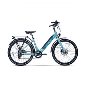 Ampere Deluxe 26″ – Small Step through eBike Light Blue