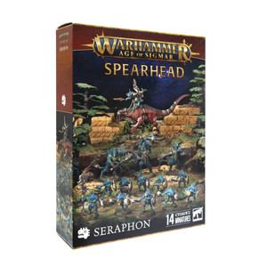 Warhammer Age of Sigmar Spearhead Seraphon boxed army set from Games Workshop.