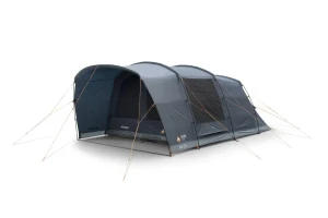 Vango Sierra 500 spacious 5-person family tent featuring a large living area, front canopy and waterproof construction. Ideal for family camping holidays and outdoor adventures.