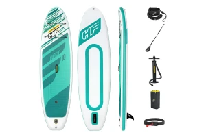 Hydro-Force HuaKa'i all-round inflatable paddle board designed for stability, manoeuvrability and family-friendly adventures on the water.
