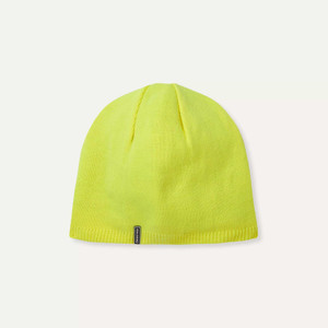 SealSkinz Cley Waterproof Cold Weather Beanie Hat in neon yellow