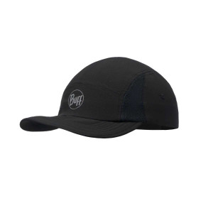 BUFF 5 Panel Go Cap Solid Running Cap in Black