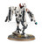 Warhammer 40,000 T'au Empire Commander miniature from Games Workshop featuring an advanced battlesuit equipped with powerful weapon systems and support technology.