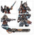 Warhammer 40,000 Astra Militarum Death Korps of Krieg miniature set from Games Workshop featuring iconic trench warfare soldiers equipped with gas masks, greatcoats and Imperial weaponry.
