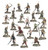 Painted Deadwalker Zombies miniatures shambling into battle for Soulblight Gravelords armies in Warhammer Age of Sigmar.