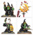 Moonclan Stabbas command group featuring banner bearer and champion for Gloomspite Gitz armies.