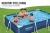 Children and family enjoying the Bestway Steel Pro rectangular above ground swimming pool.