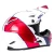 Rear view of the Kali Zoka Stripe Firecracker helmet showing ventilation and graphic detailing.