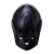 Close-up of the visor and finish on the Kali Zoka Matt Black mountain bike helmet.