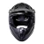 Front protection system and vent layout on the Kali Zoka Matt Black full face MTB helmet.