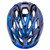 Side profile of the Kali Chakra Child Lighted Helmet Jungle Blue featuring integrated visor and cooling airflow vents.