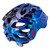 Integrated rear light system and fit adjustment dial on the Kali Chakra Child Lighted Helmet Jungle Blue.
