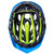 Side profile of the Kali Chakra Youth Helmet in Blue featuring a break-away visor and 21 cooling vents.