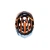 Side profile of the Kali Chakra Youth Helmet Drift Seaglass Orange featuring Composite Fusion construction.