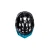 Side profile of the Kali Chakra Youth Helmet Drift Teal Black with break-away visor and 21 vents.