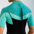 Stylish Vintage Teal Jobe Sofia wetsuit back zip and stitching designed