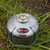 Front view of the GoSystem 100g threaded gas cartridge with butane-propane fuel mix.