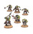 Twelve multipart push-fit Citadel miniatures including a Space Marine Lieutenant, Intercessors, Ork Nob and Ork Boyz.