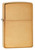 Zippo Classic Brushed Brass Windproof Lighter front view