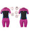 OSPREY GIRLS ORIGIN 3/2MM SHORTY WETSUIT PINK & BLUE