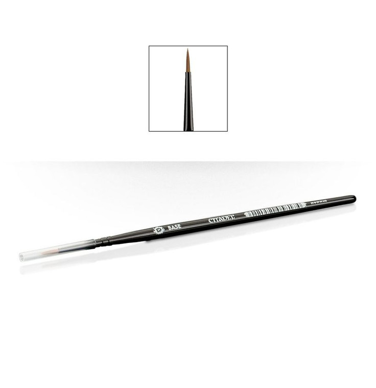 Citadel Colour S Base Brush designed for applying Base paints to Warhammer miniatures. Ideal for smooth coverage on infantry, vehicles, monsters, terrain and hobby projects.