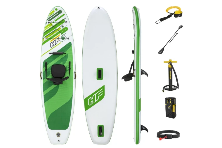 Hydro-Force Freesoul Tech 11'2" inflatable paddle board designed for touring, stability and long-distance adventures on the water.