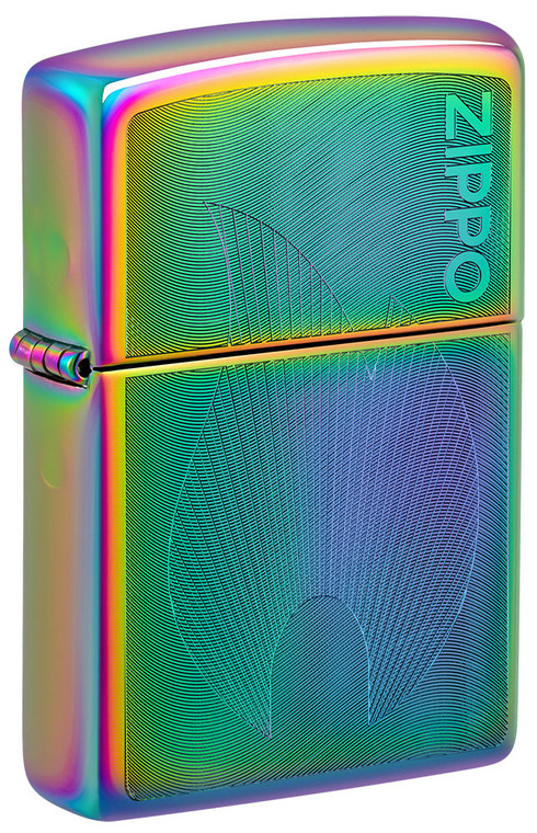 Zippo Flame and Logo Multi Colour Windproof Lighter front view