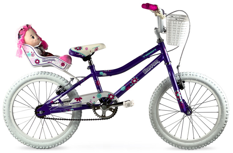 Tiger Blossom 18 Inch Kids Bike - Purple at Outdoors Ramsey, Isle of Man