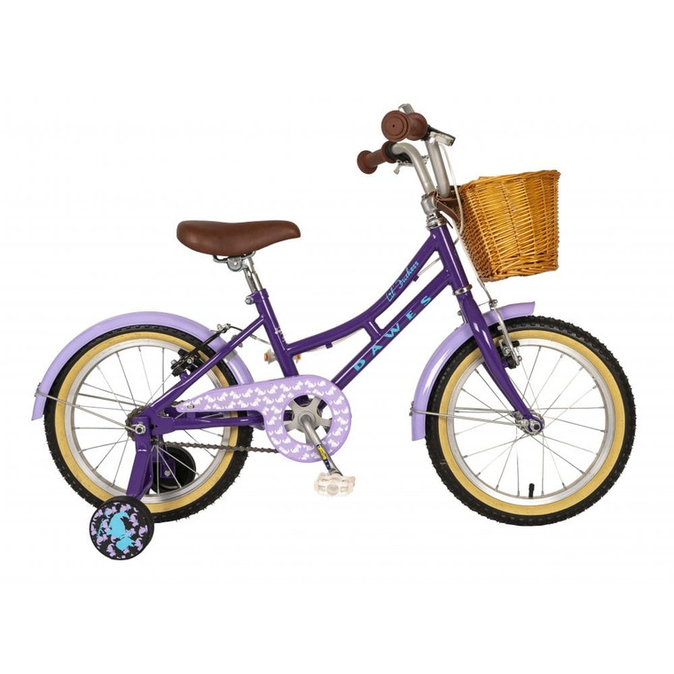 Dawes Lil Duchess 16 Inch Kids Heritage Bike - Purple at Outdoors Ramsey, Isle of Man