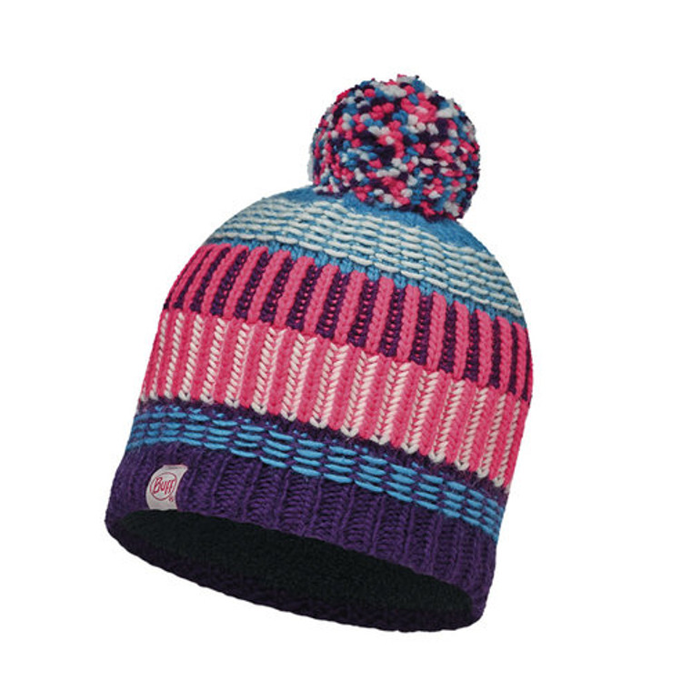 JUNIOR KNITTED BUFF HAT (HOPS / PLUM)