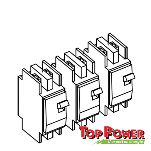 Schneider 3 Phase Breaker Kit 2 Poles 60A 120/240 Vac