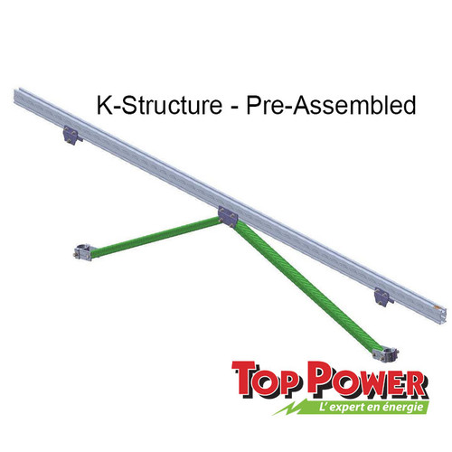 Steel Pipe Ground System Rack - 2x4 panels