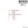 BIF033 - Bifold Channel Shower Seal Diagram