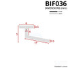 BIF036 - Bifold Channel Shower Seal Diagram