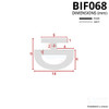 BIF068 - Bifold Channel Shower Seal Diagram