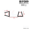 BIF089 - Bifold Channel Shower Seal Diagram