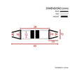 MAG011 - Magnetic Shower Door Seal Diagram