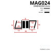 MAG024 - Magnetic Shower Door Seal Diagram