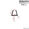 SEAL014 - Shower Door Seal Diagram