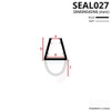 SEAL027 - Pre Curved Shower Door Seal Diagram
