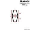 SEAL066 - Shower Door H Seal Diagram