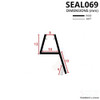 SEAL069 - Vertical Shower Door Seal Diagram