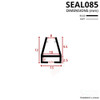 SEAL085 - Bifold Shower Door Seal Diagram