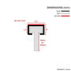 SEAL093T - Self Adhesive Shower Door Seal Diagram