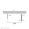 HAND017 - Shower Door Handle Diagram